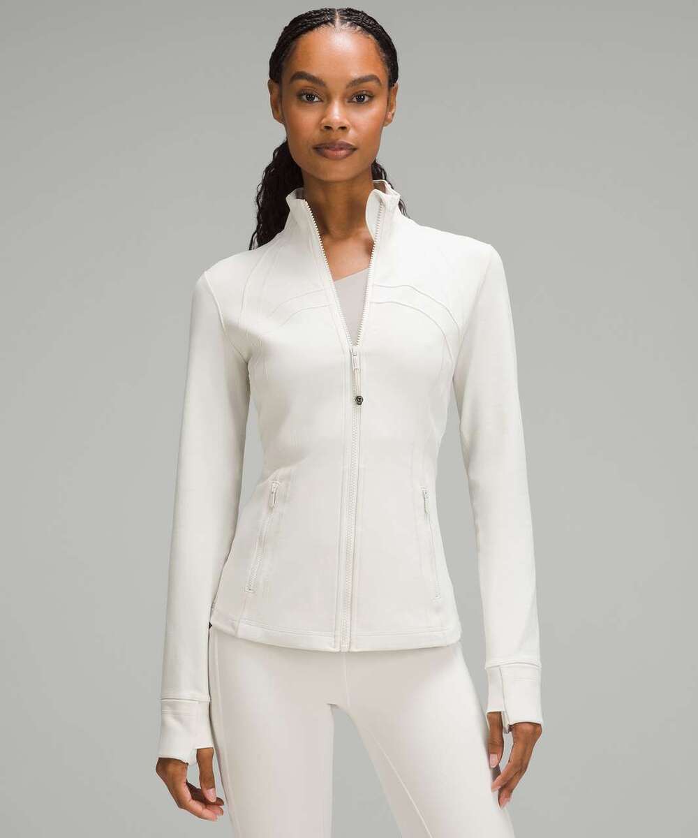 Lululemon Athletica Long Sleeve Full Zip Define Jacket Bone Cream Women's 10